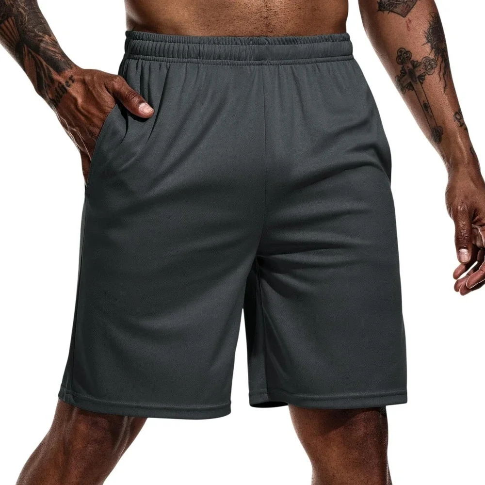 NWT Blue Ice Shorts Men's Large Charcoal Grey Cotton Blend Athletic